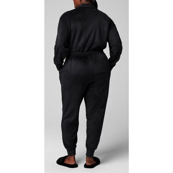 Fabletics ON2357060-0001 Women's Sz XXL/1X Black Cozy Cord Zip Jumpsuit $100 - Picture 13 of 13